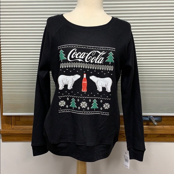 Coca Cola Tops Nwt Coca Cola Polar Bear Christmas Sweatshirt Poshmark